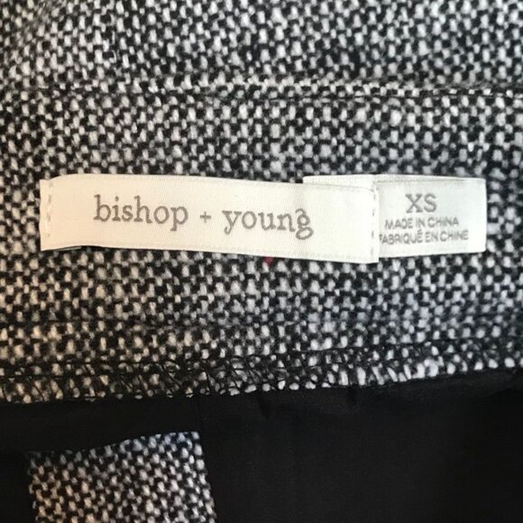 Bishop + Young Tweed Fringe Mini Skirt in Black/White - Size XS (NWT) - Picture 4 of 5